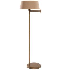 Early Von Nessen Bronze Floor Lamp