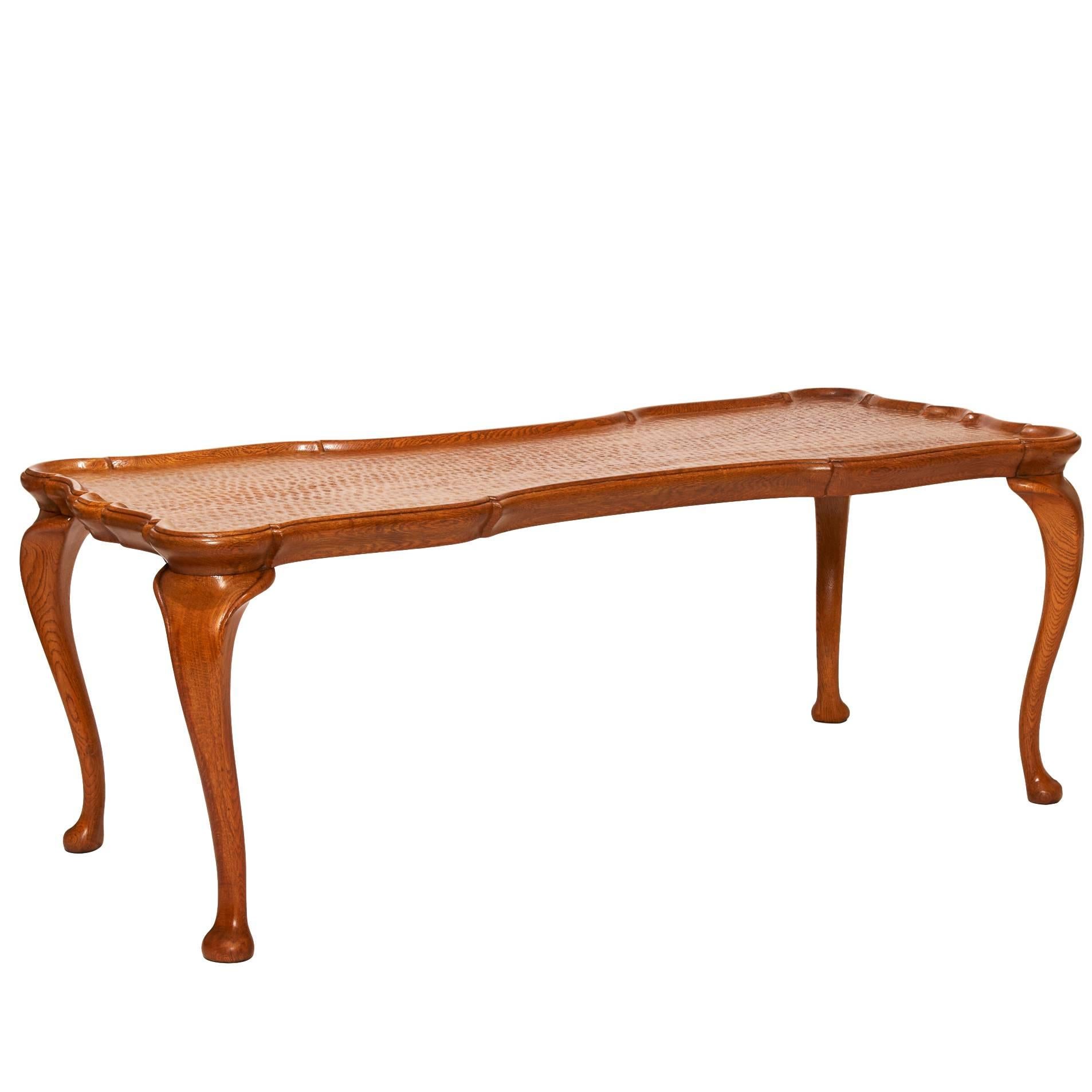 Coffee Table in Carved Oak in the Louis XV Taste by Frits Henningsen For Sale