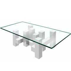 Large Architectural Coffee Table by Paul Mayen for Habitat
