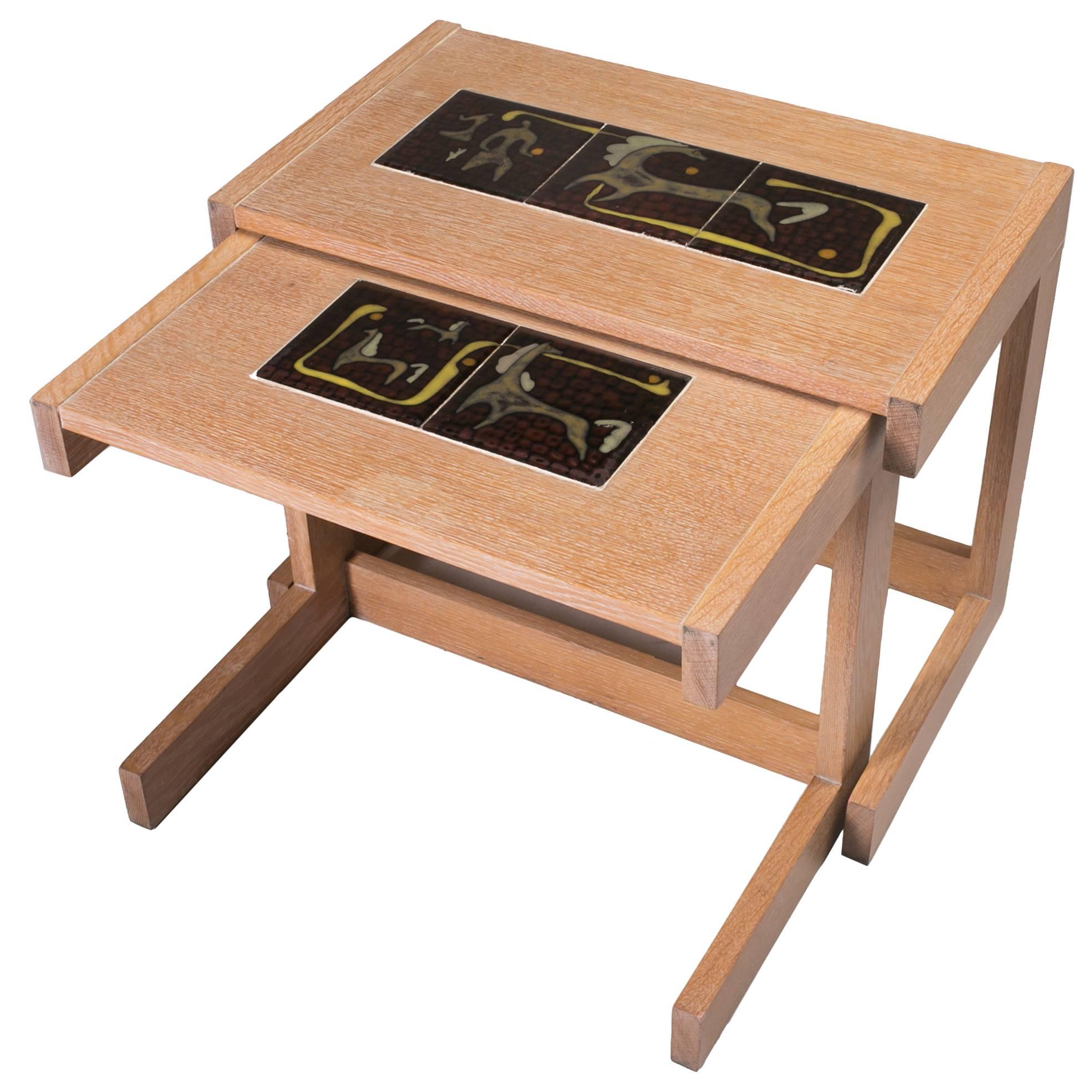 Mid-Century Modern Nesting Tables by Vladimir Kagan For Sale