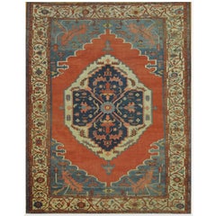 Large Antique Hand Knotted Wool  Persian Bakhshayesh Rug