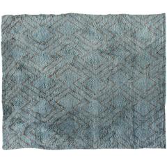 Handmade Stark Moroccan Rug