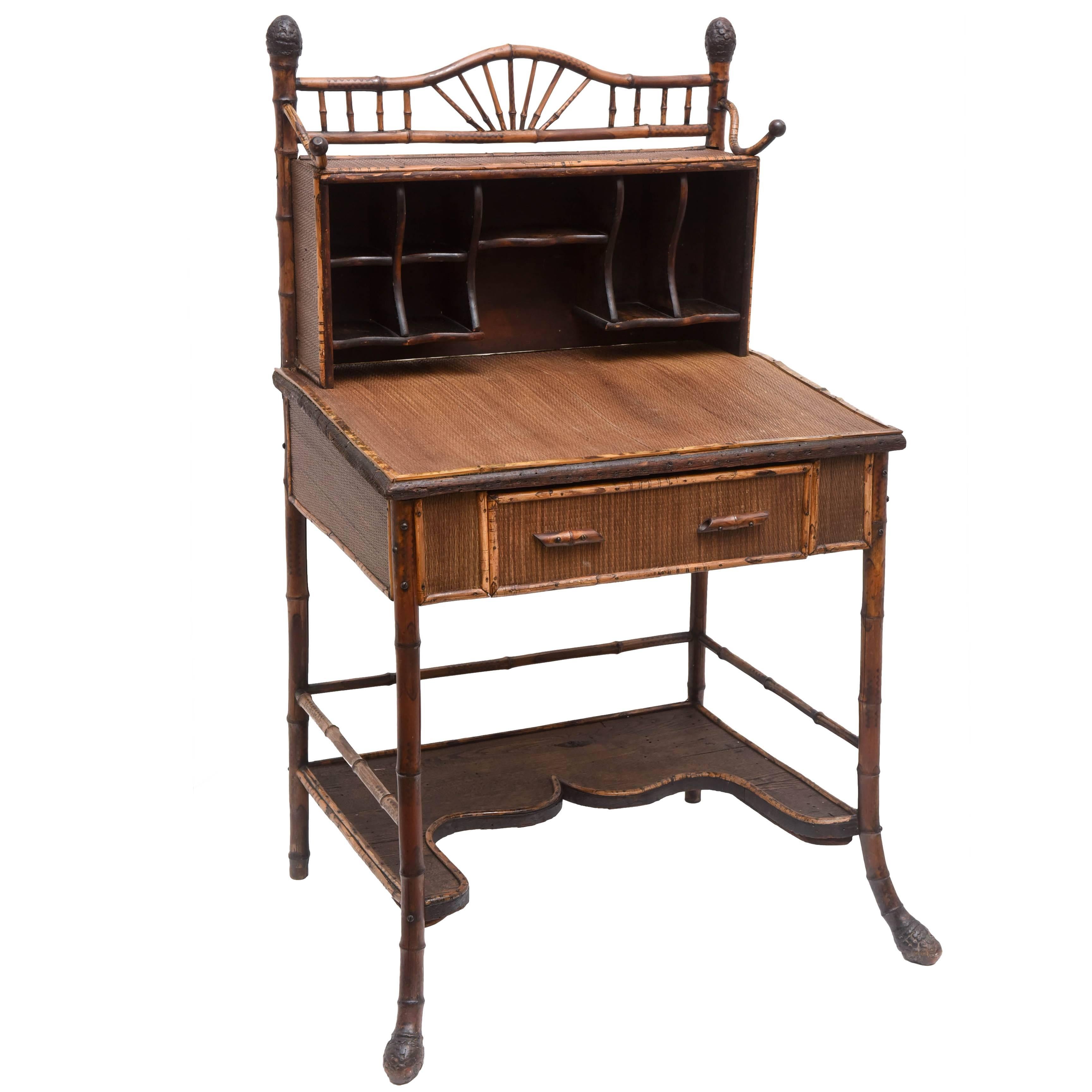 19th Century English Bamboo Desk