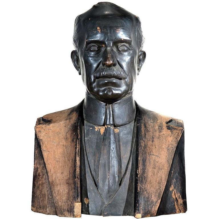 Lifesize Terracotta Bust President of the Pennsylvania Railroad at 1stDibs
