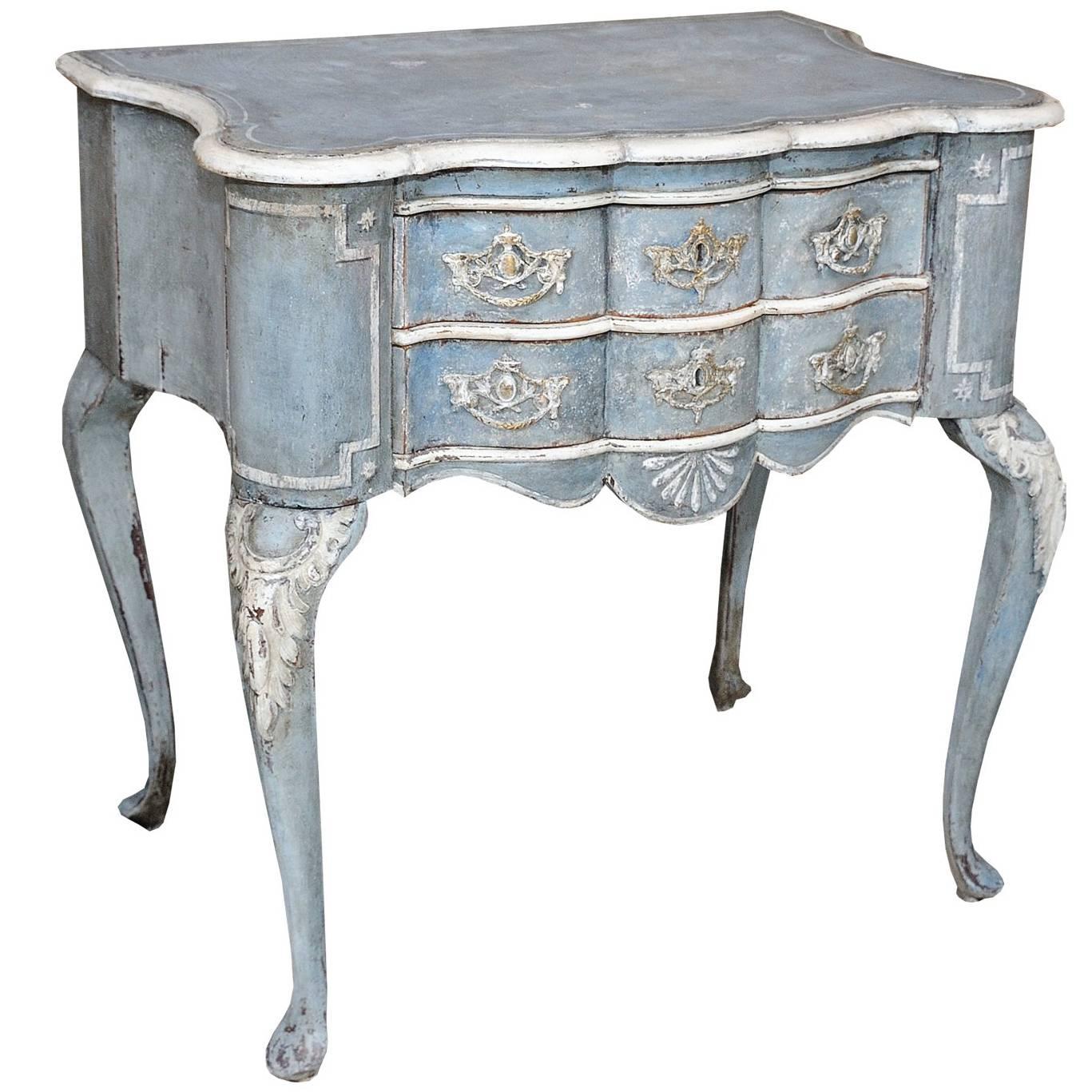 Dutch 19th Century Painted Lowboy or Side Table, circa 1860 For Sale