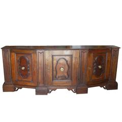 Northern Italian Walnut Credenza