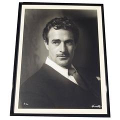 Large 1939 Gilbert Roland by George Hurrell, Signed and Numbered