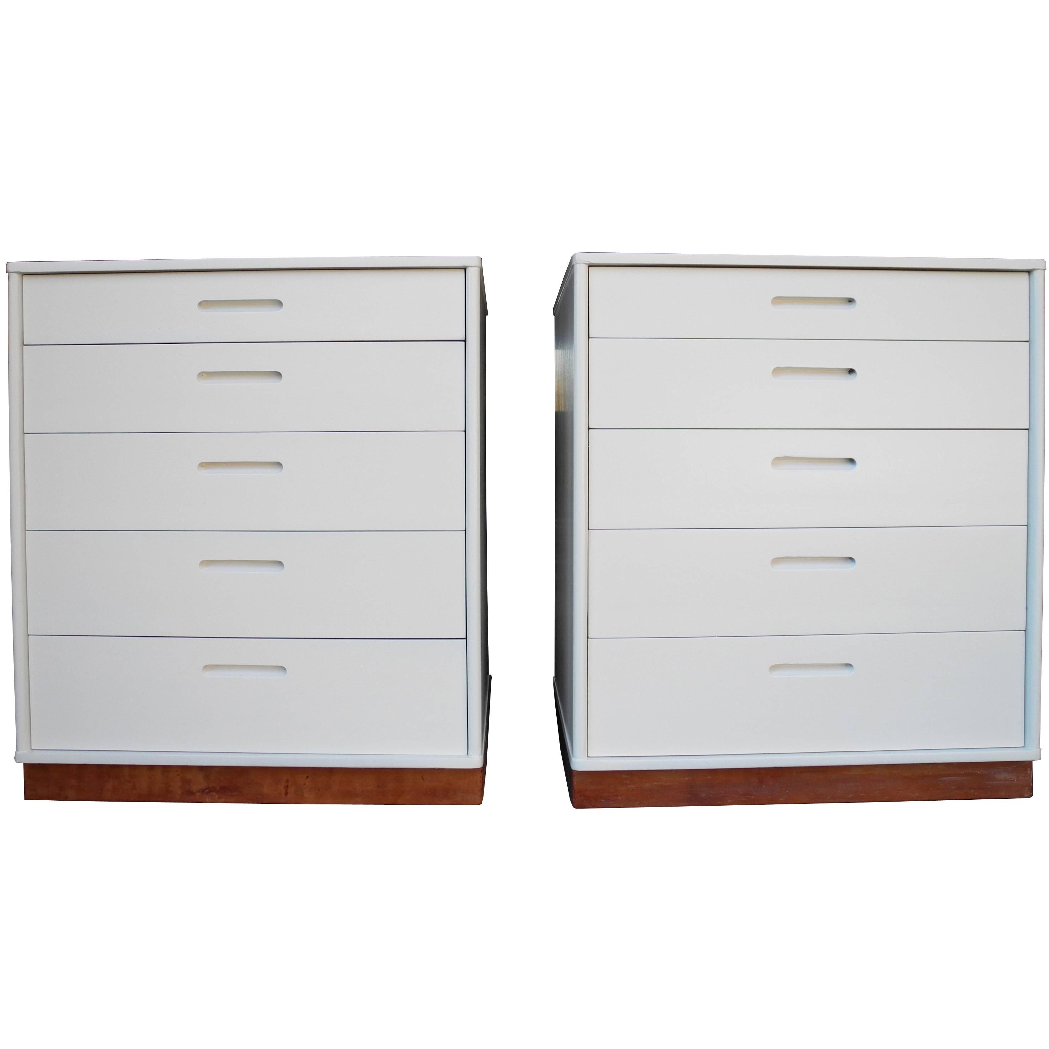 Modern Matching Nightstands or Dressers Designed by Edward Wormley for Dunbar For Sale