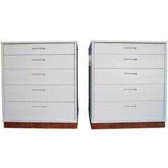 Modern Matching Nightstands or Dressers Designed by Edward Wormley for Dunbar