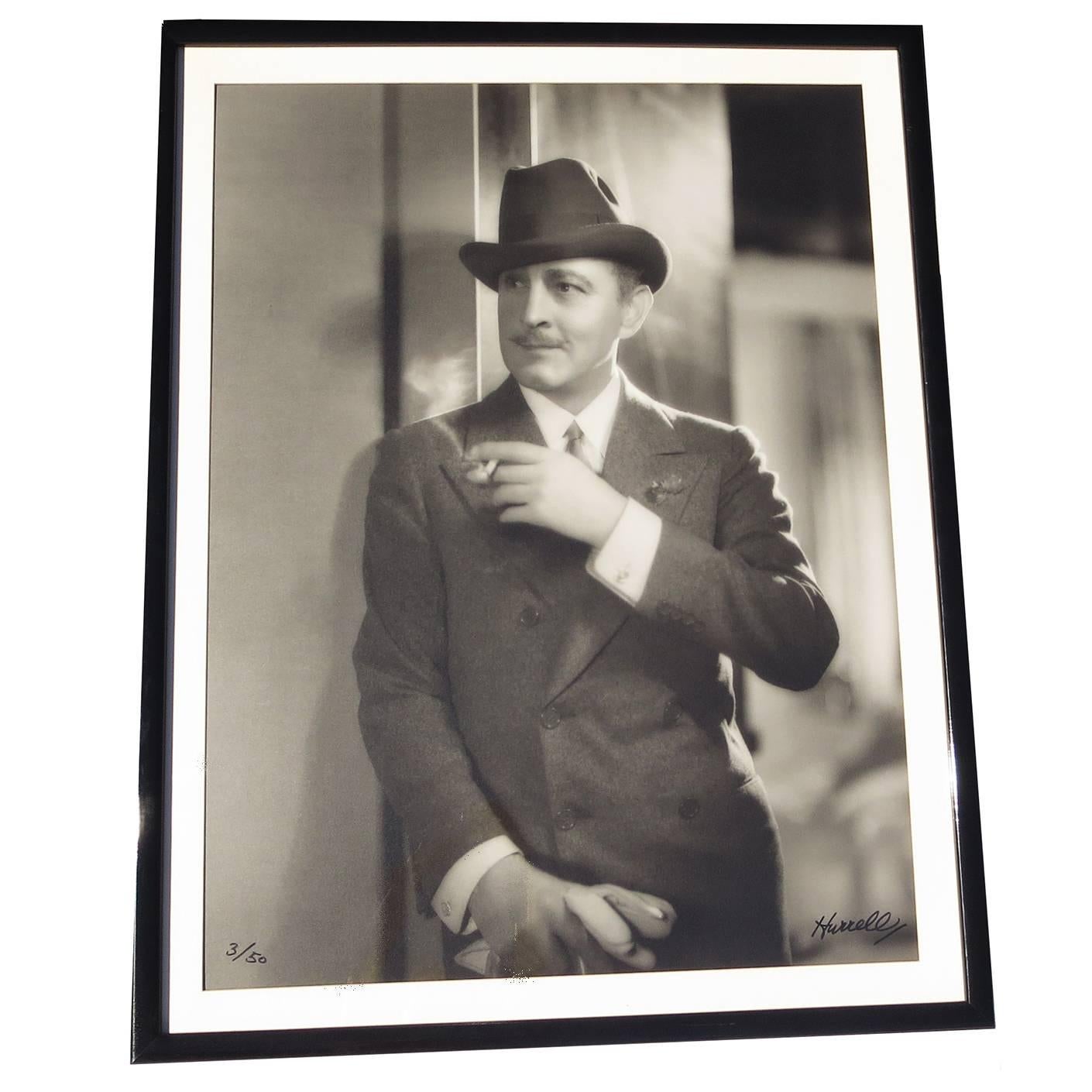 Large 1933 John Barrymore by George Hurrell, Signed and Numbered