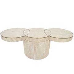 Tessellated Fossil Stone Cocktail Coffee Table by Maitland Smith 12