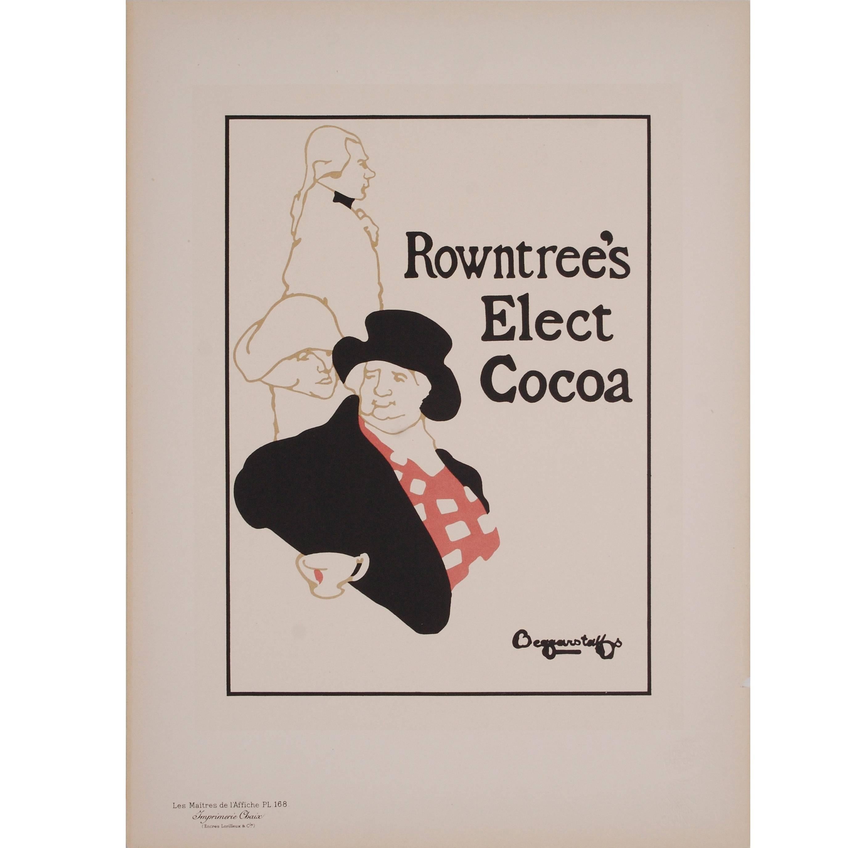 "Roundtree's Cocoa, " from "the Masters of the Poster" by the Beggarstaffs, 1899 For Sale