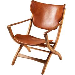 Folding Armchair “Egyptian Chair” Designed by Poul Hundevad, Denmark, 1950s 7