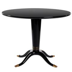 Italian ‘Black Octopus’ Pedestal Table, 1950s