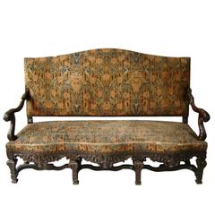 19th Century Louis XIV Carved Sofa