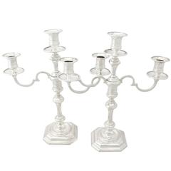 Sterling Silver Candelabra/Centerpiece, George I Style Vintage George VI