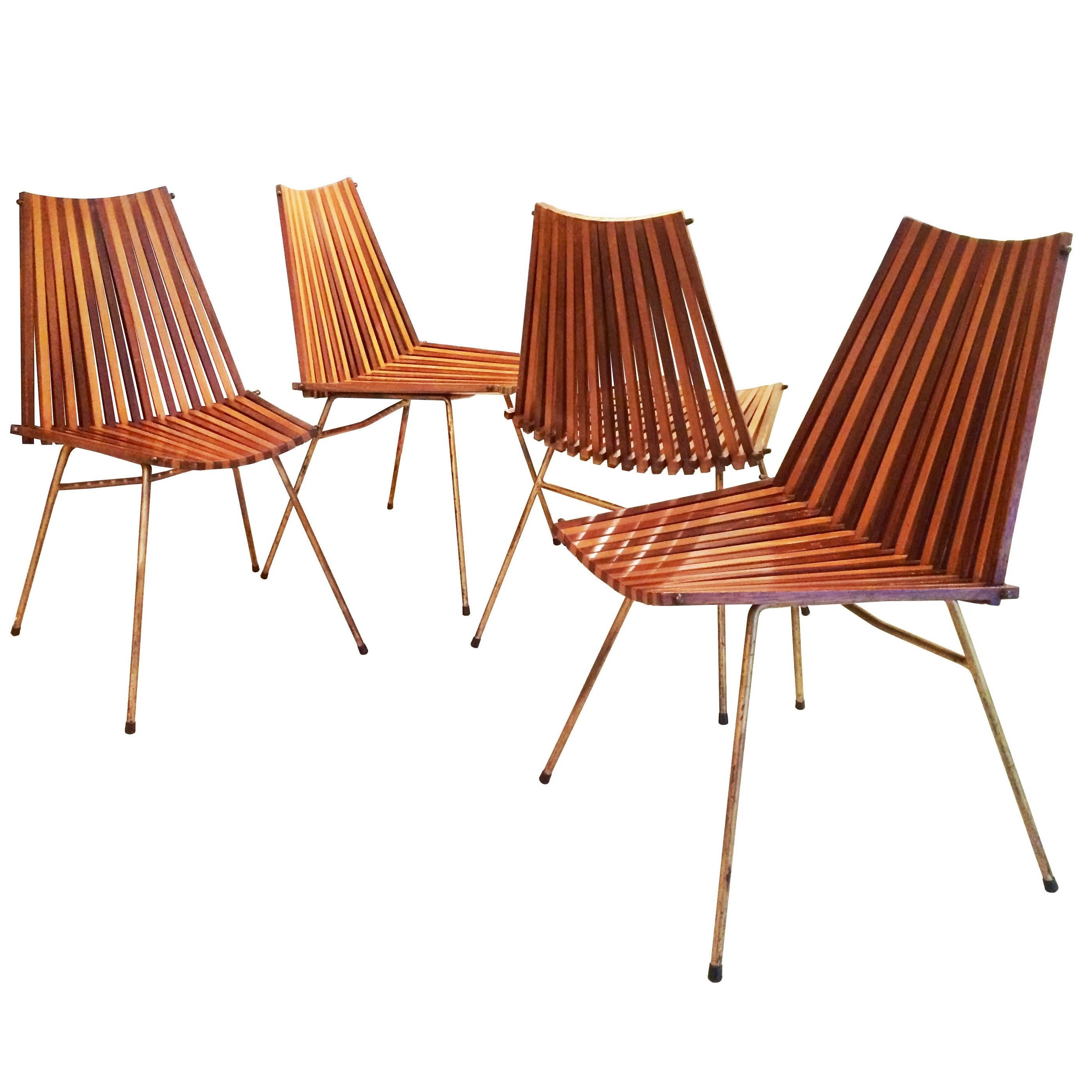 Set of Four Brazilian Chairs For Sale