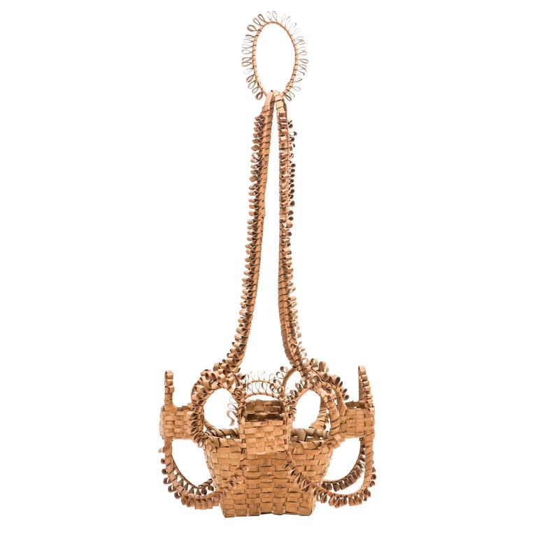 Antique Native American Fancy Hanging Basket For Sale at 1stDibs