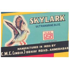 Vintage Tin Advertising Sign, India, Printed Litho, circa 1960s