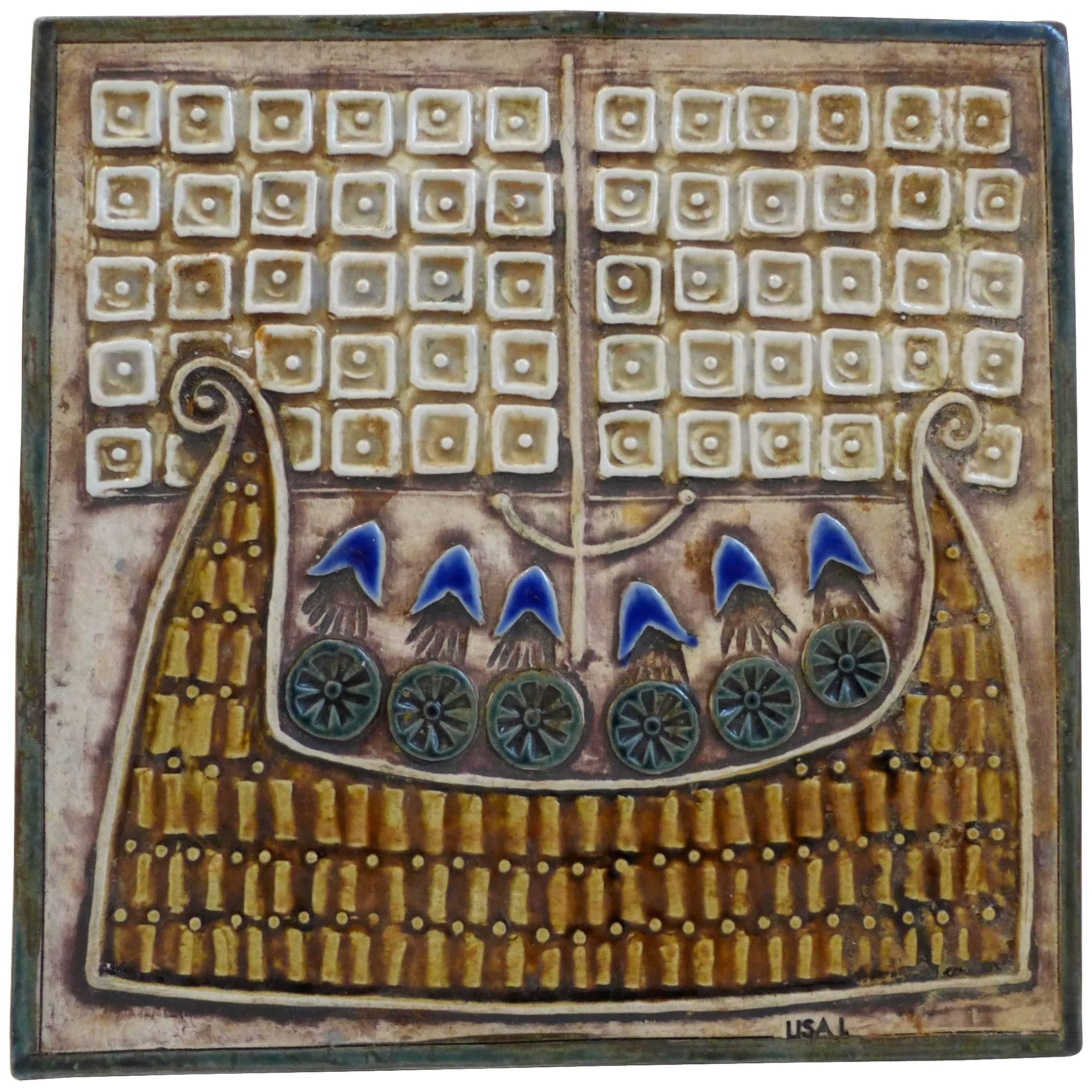 Lisa Larson Viking Tile