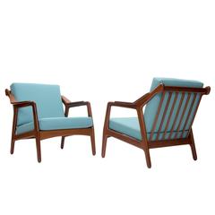 H. Brockmann Petersen Teak Easy Chairs Mid-Century Modern 1955