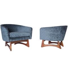Adrian Pearsall Wide Barrel Club Chairs