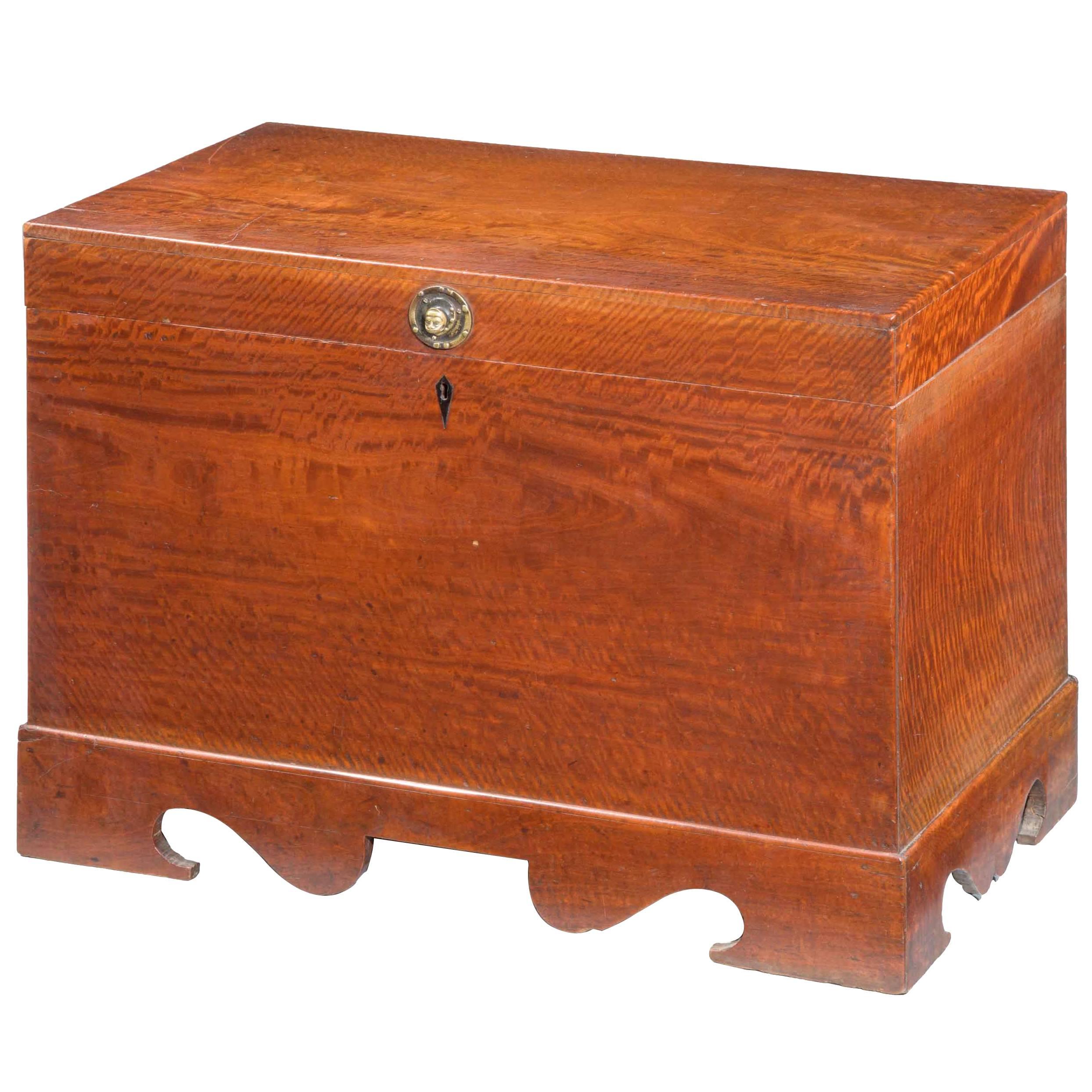 Mid-19th Century Teak Rectangular Lidded Box 