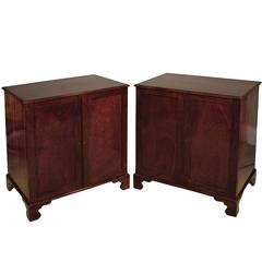 Pair of George III Period Mahogany Folio Cabinets 7