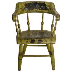 Apple Green Painted Child's Chair