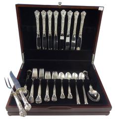 Chantilly by Gorham Sterling Silver Flatware Set for Eight Service, 44 Pieces