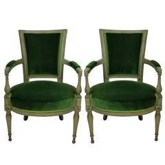 Pair of 18th Century Russian Armchairs 