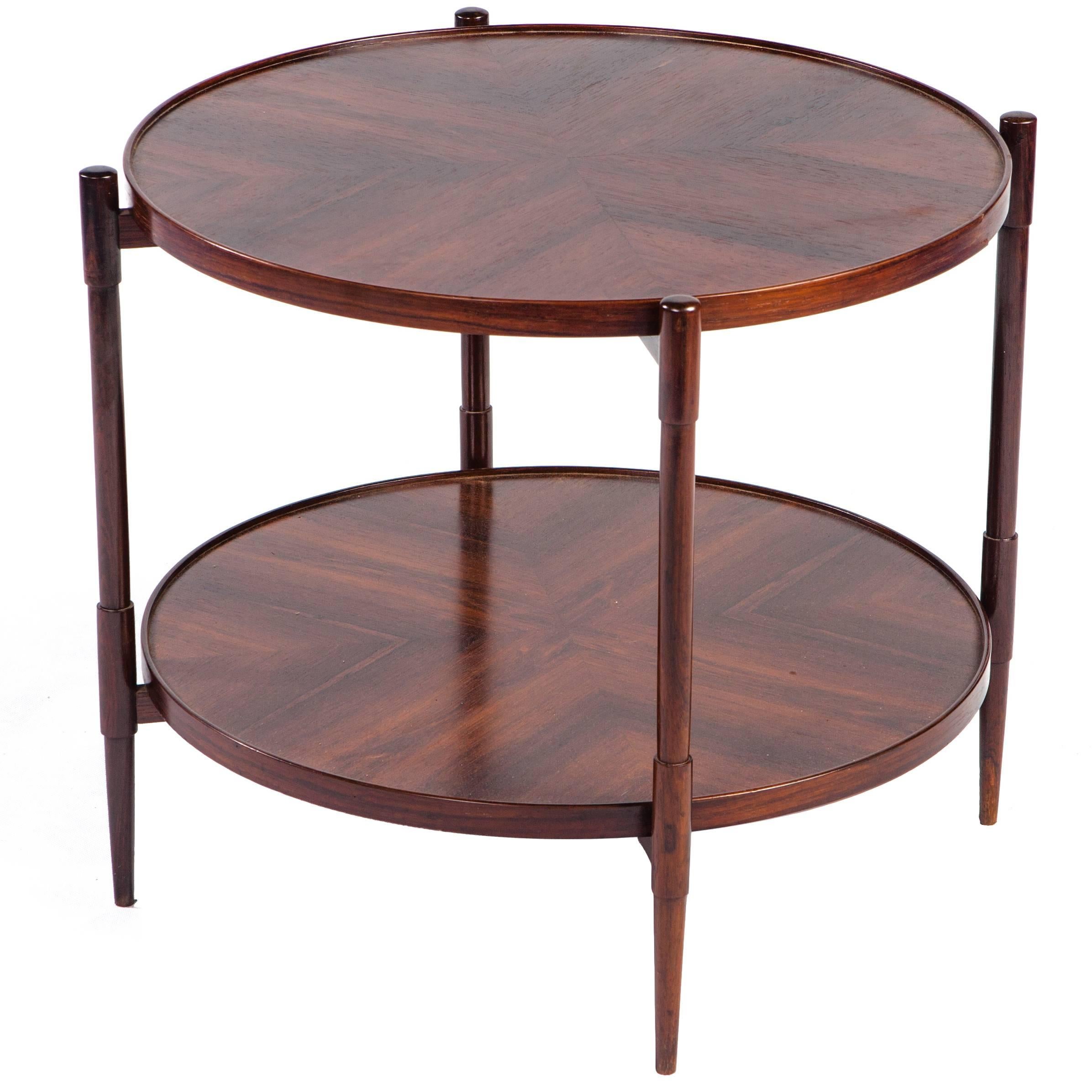 Mid-Century Modern Rosewood Side Table by Joaquim Tenreiro For Sale