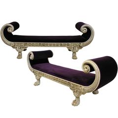 Pair of Large Russian Neoclassical Daybeds