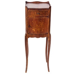 Louis XV Style Marquetry Side Table, Late 19th Century