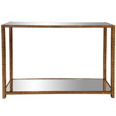 Vintage Double-Tray Console by Pierre Lotier
