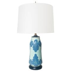 Swedish Art Deco Ceramic Table Lamp by Josef Ekberg for Gustavsberg