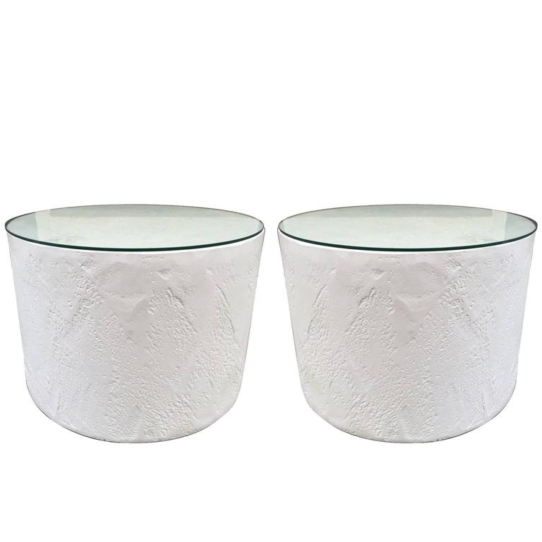 plaster pedestal bistro table