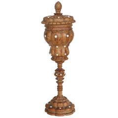 Late 18th Century Thuya Maser Masterpiece Cup and Cover