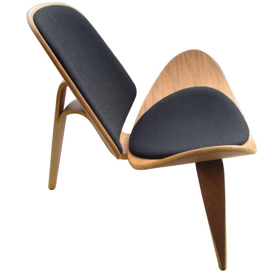 Vintage Midcentury Hans Wegner Skalstol Shell Chair for Carl Hansen