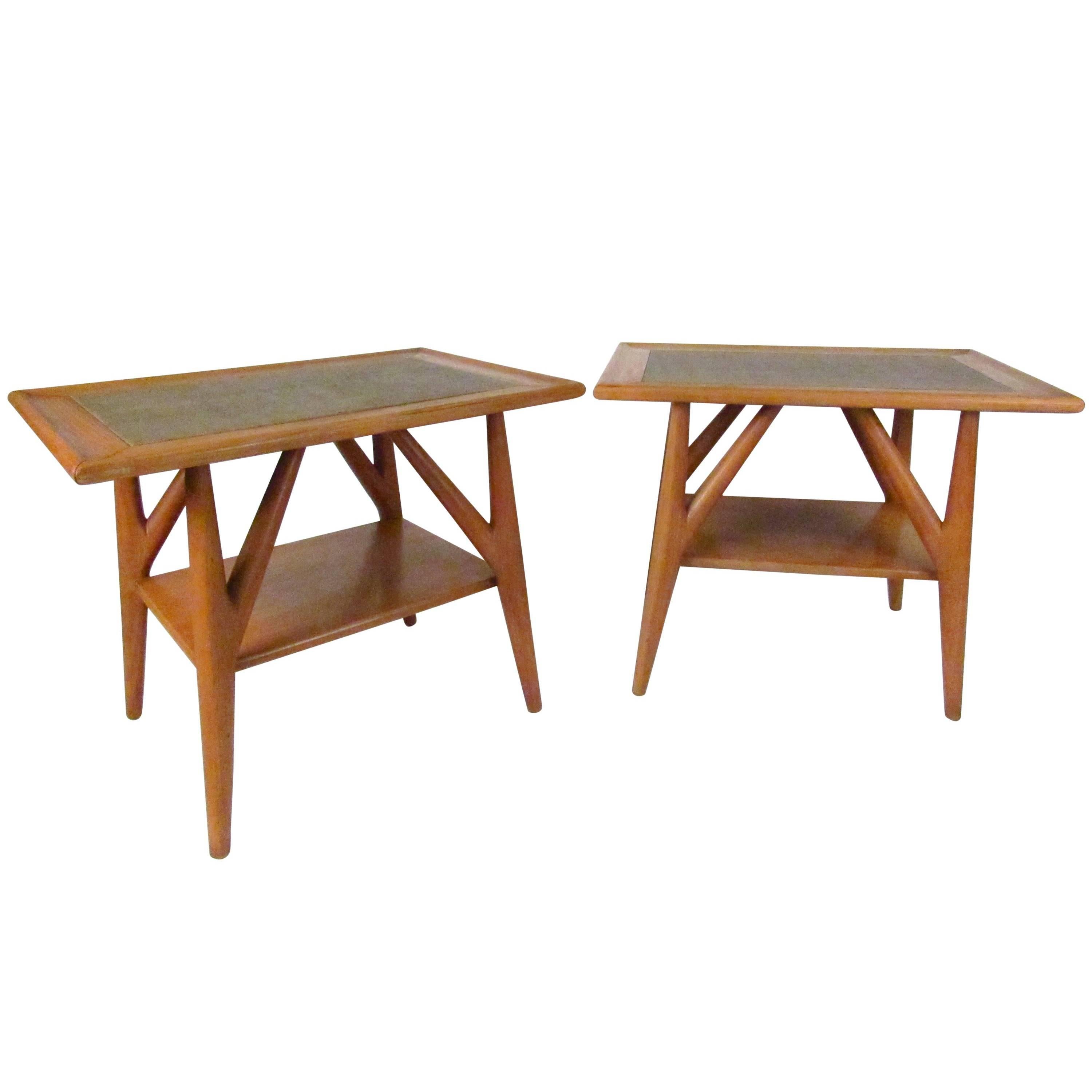 Mid-Century Jack Van der Molen Designed Side Tables