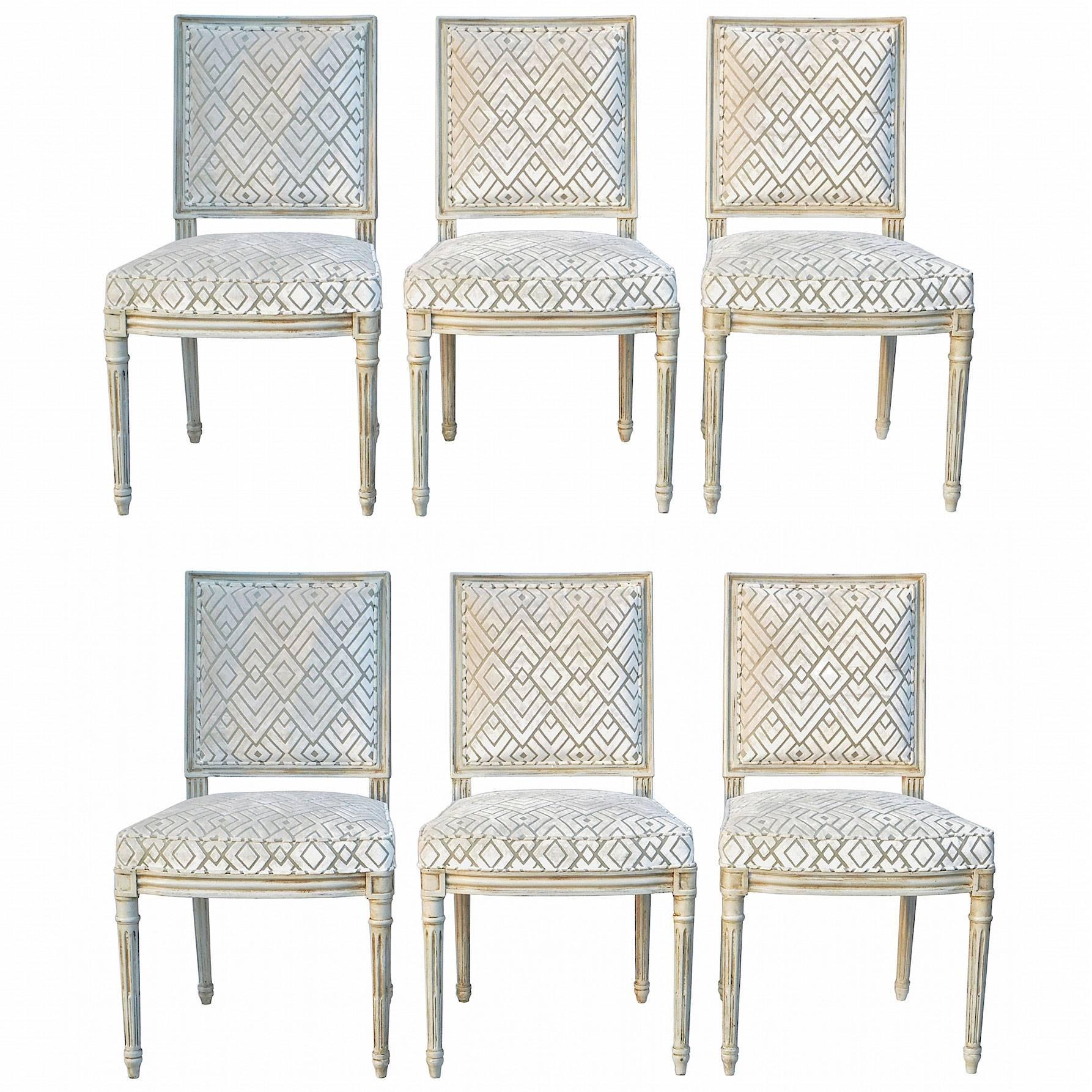 Set of Louis XVI Dining Chairs