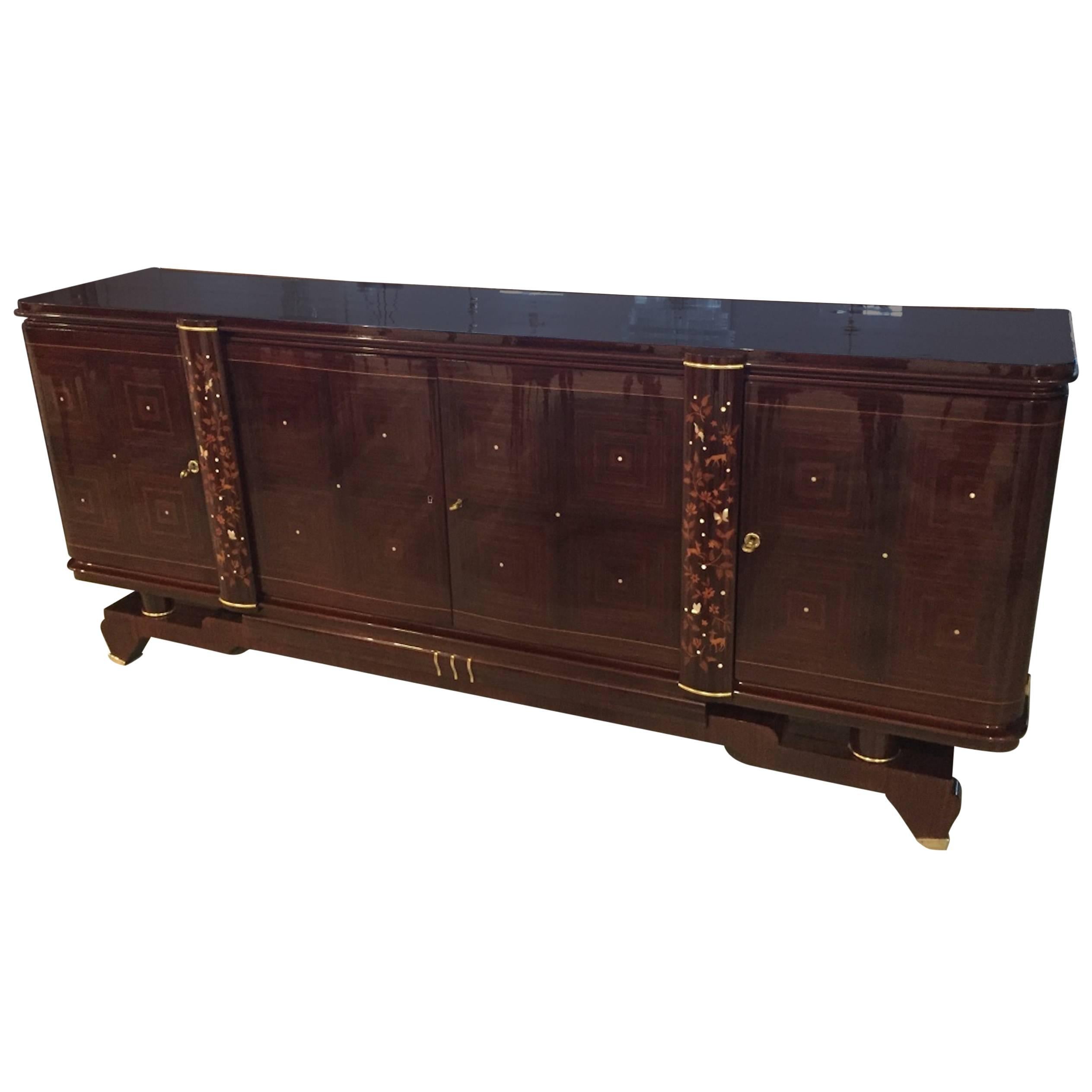 French Art Deco Jules Leleu Buffet  For Sale