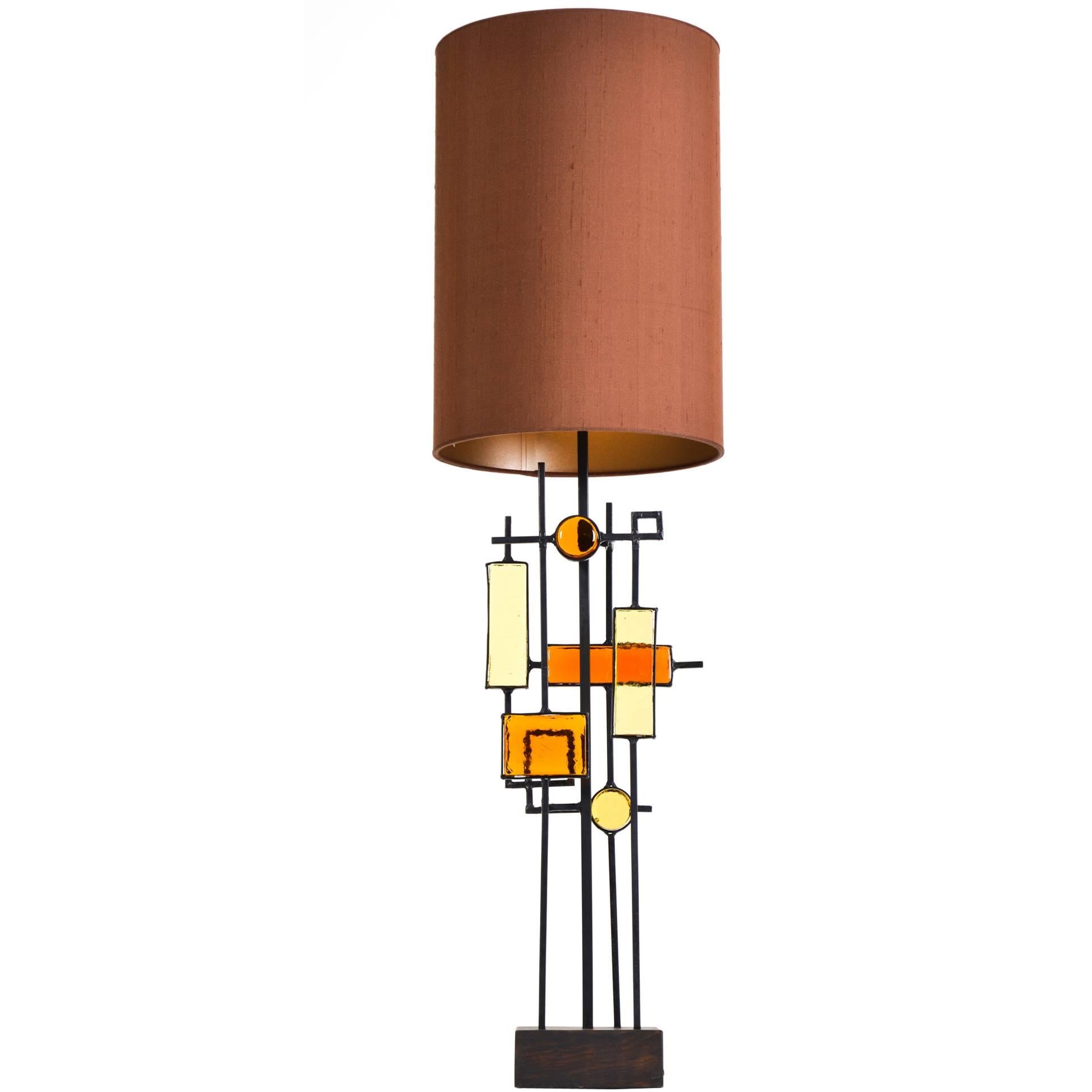 Tall Sculptural Table Lamp by Svend Aage Holm Sorensen, Denmark, 1960 For Sale