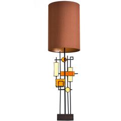 Tall Sculptural Table Lamp by Svend Aage Holm Sorensen, Denmark, 1960