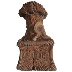 'Our Fritz' Folk Art Terracotta Pet Grave Marker