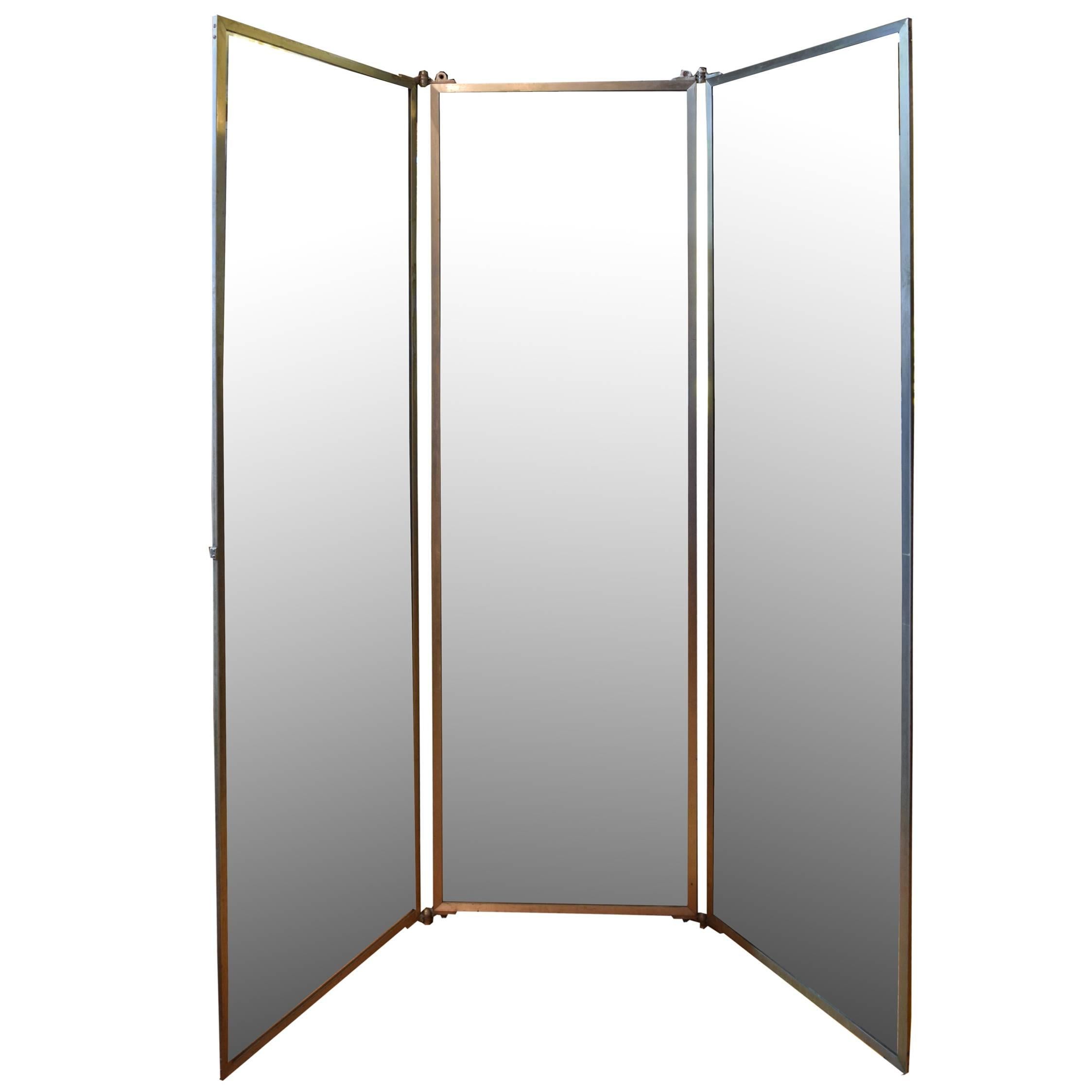 Tri-Fold Dressing Room Mirror