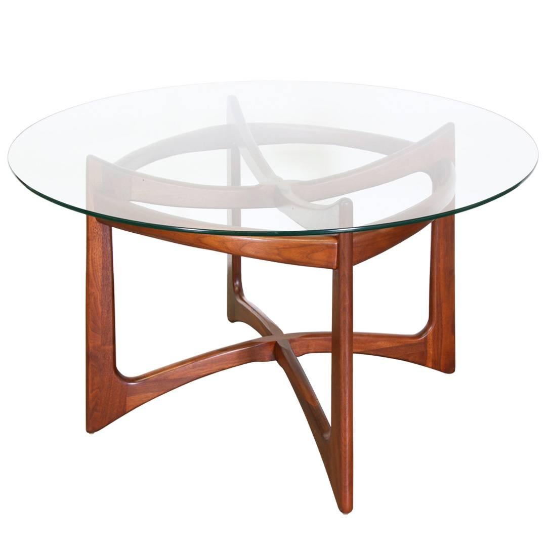 Adrian Pearsall Sculptural Base Dining Table with Glass Top for Craft Associates