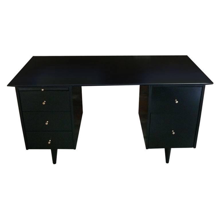 Paul McCobb Five-Drawer Pedestal Desk For Sale