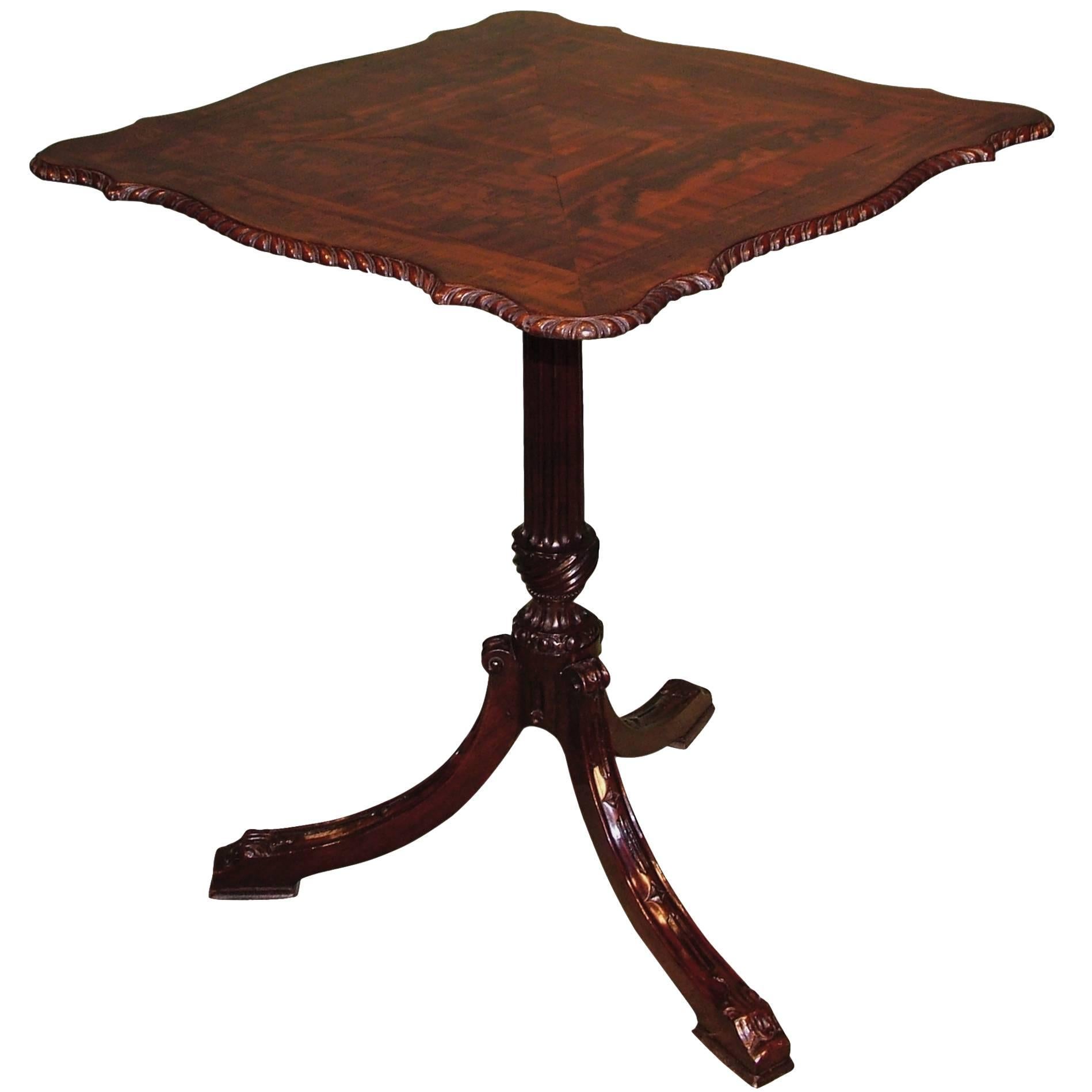 18th Century Chippendale Mahogany Tripod Table