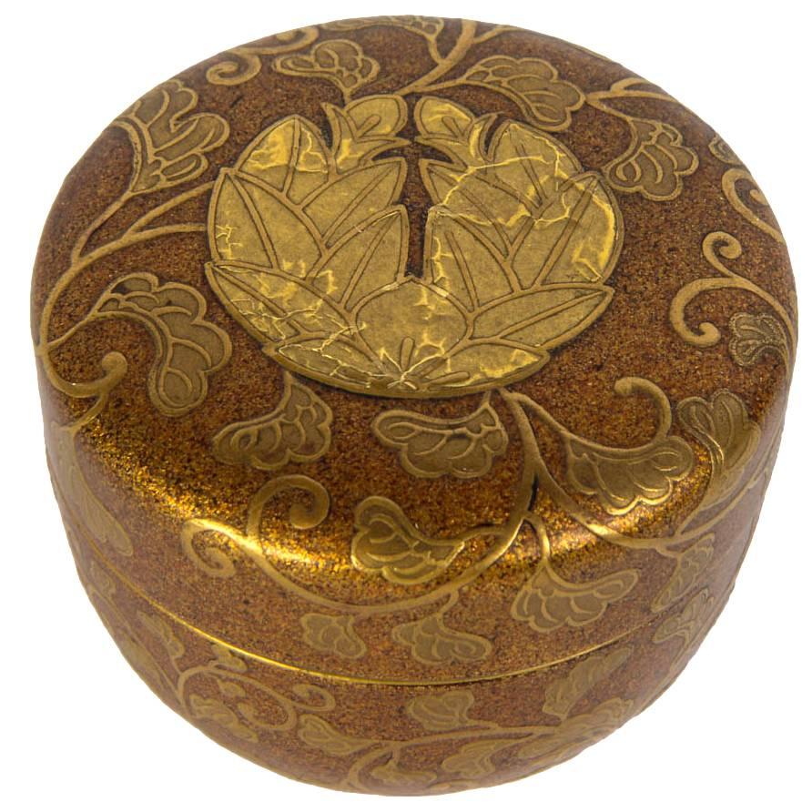 19th Century Gold Lacquer Kobako